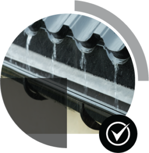 rain gutter system black