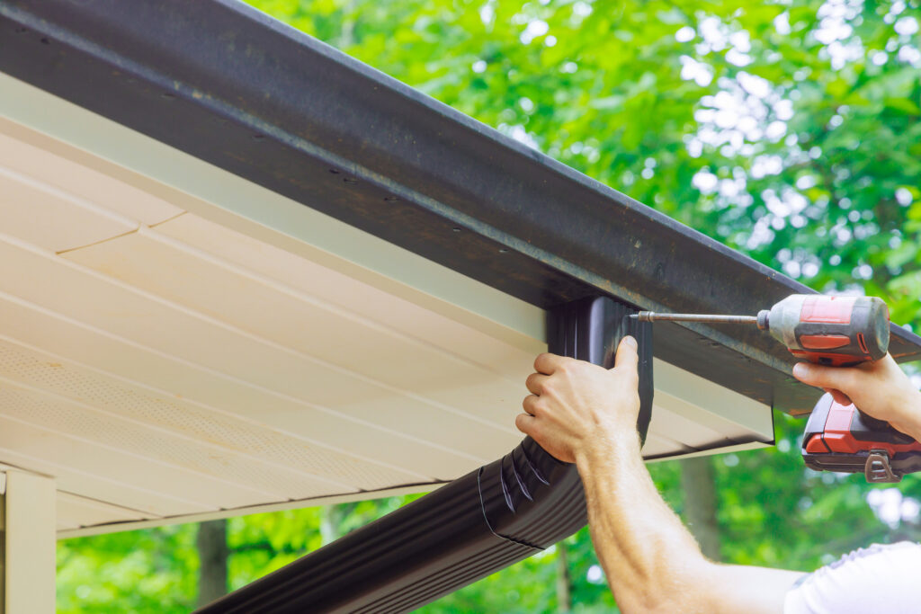 downspout installation